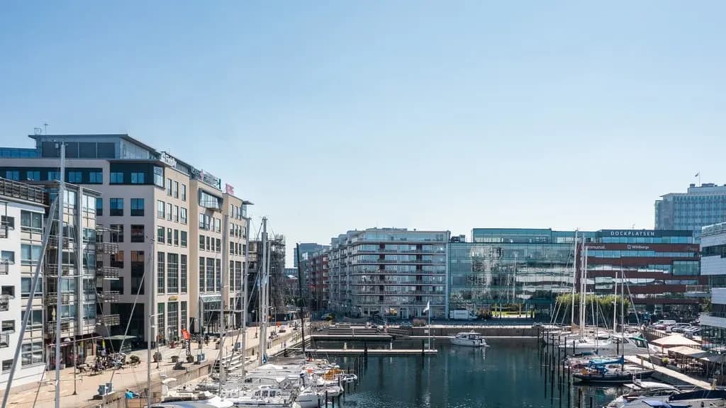 Kontor med havsutsikt