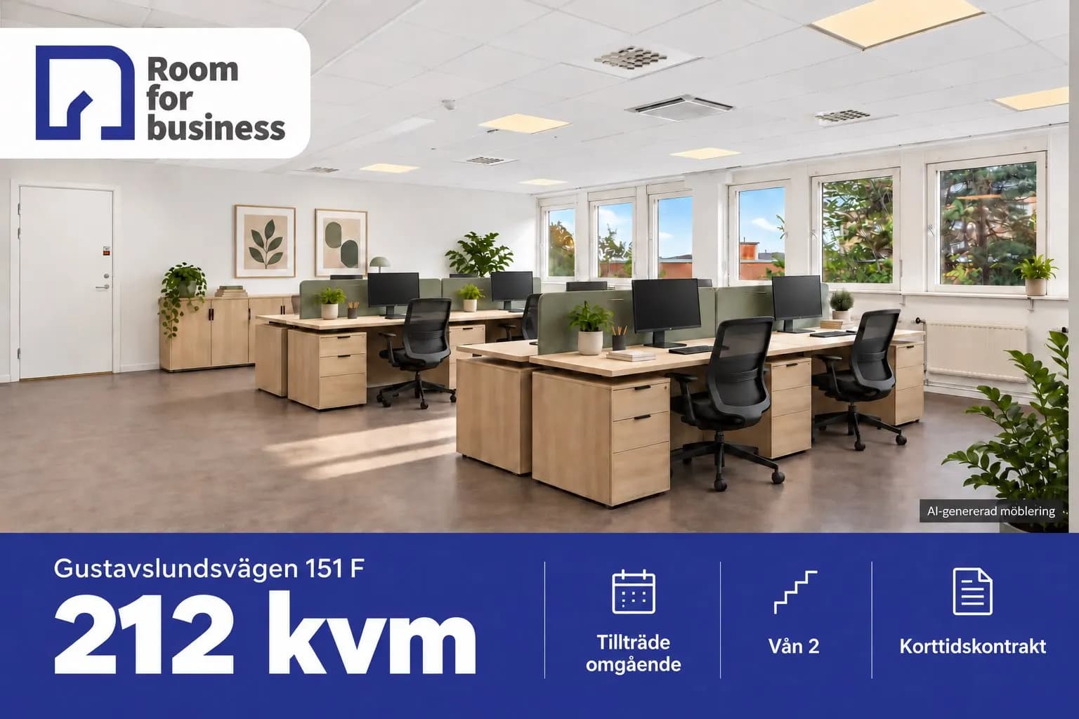 Gustavslundvägen 151F, Stockholm – 212 m²