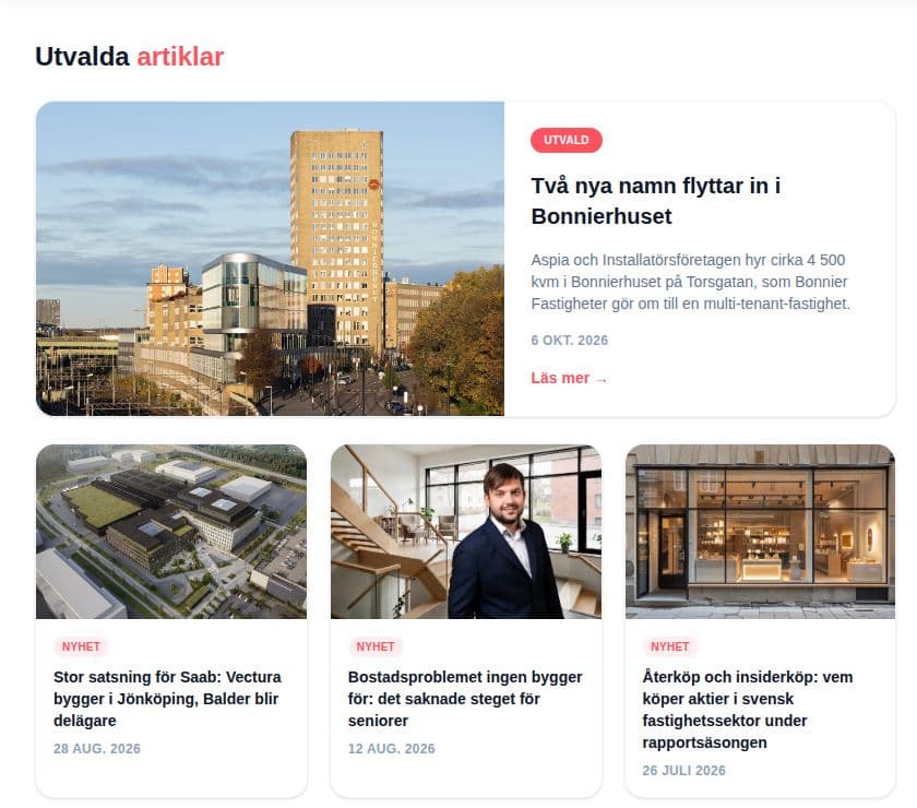 Utvalda artiklar på Plazza Nyheter