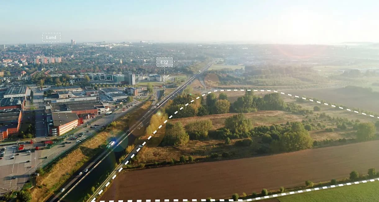 Sydöstra vägen, Lund – 15 000 m²