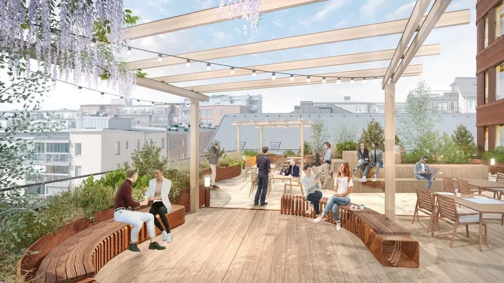Eftertraktat toppmodernt kontor högst upp i huset – bild 2